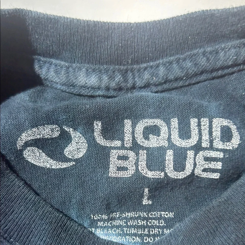 Liquid Blue Jimi Hendrix Psychedelic Tie-Dye T-Shirt - Picture 2 of 5